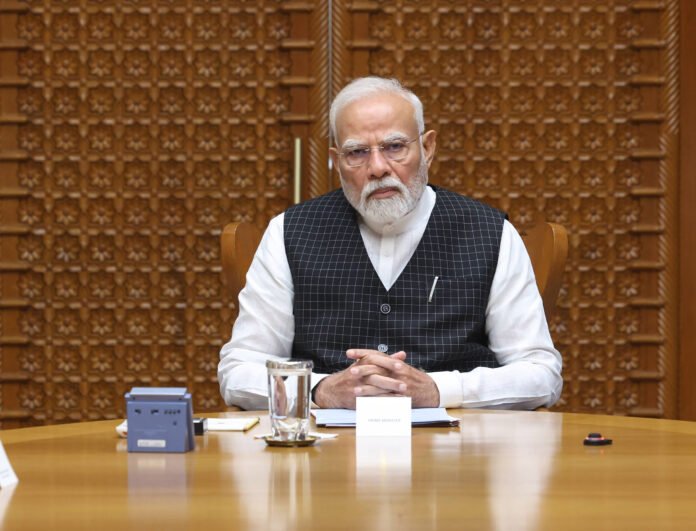 Prime Minister Modi addressing the cabinet after the Delhi blast